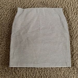 J. Crew Factory stretch striped pencil skirt